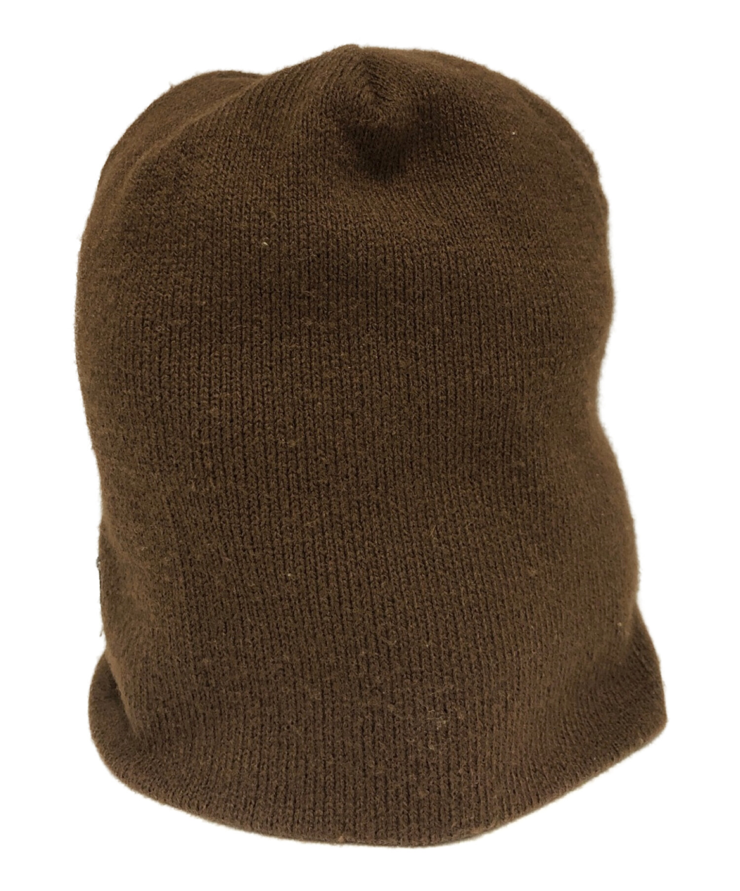 Stussy ニット帽 ブラウン 90s OLD SSリンク モノグラムビーニー