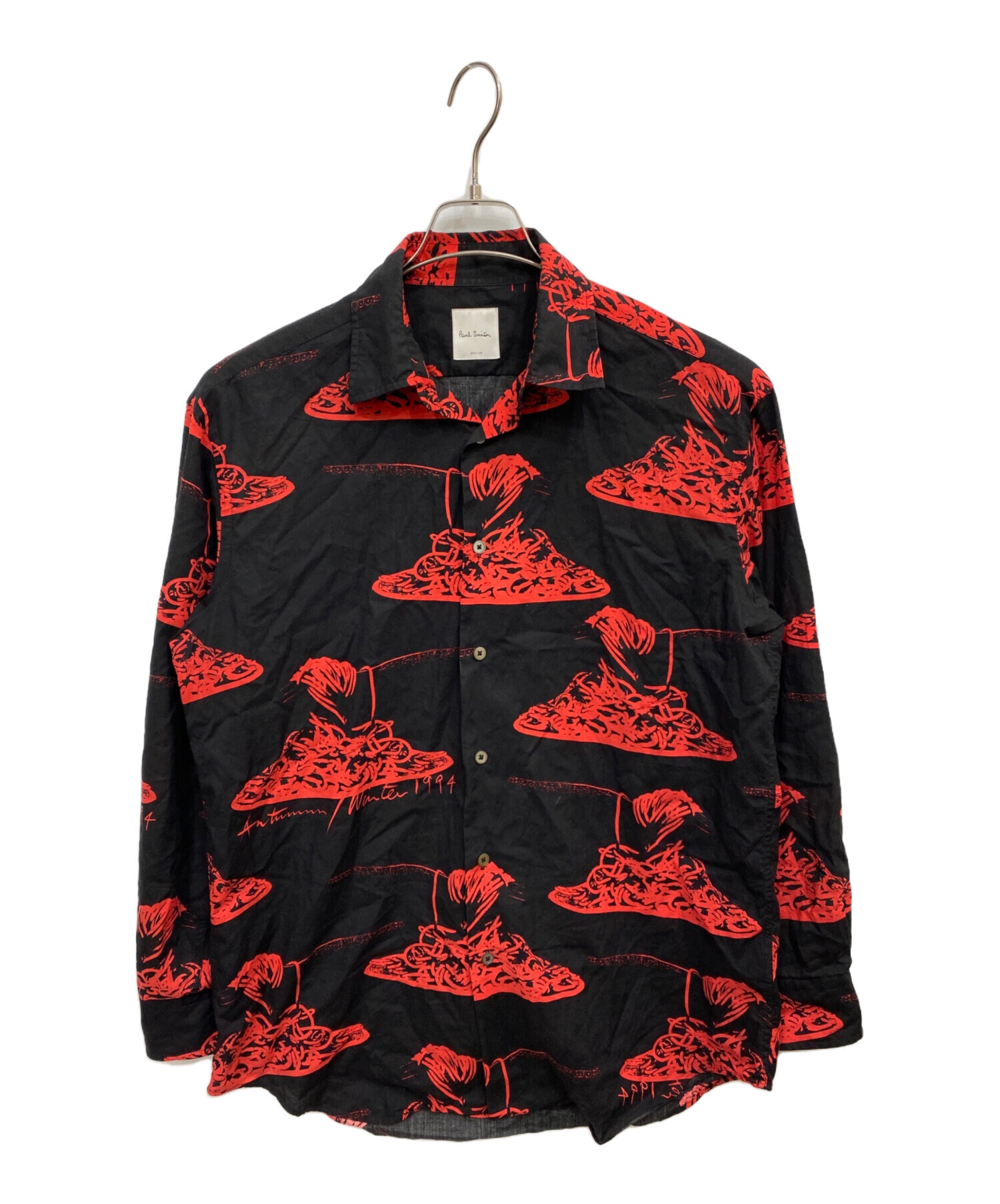 中古・古着通販】PAUL SMITH (ポールスミス) 総柄シャツ ブラック