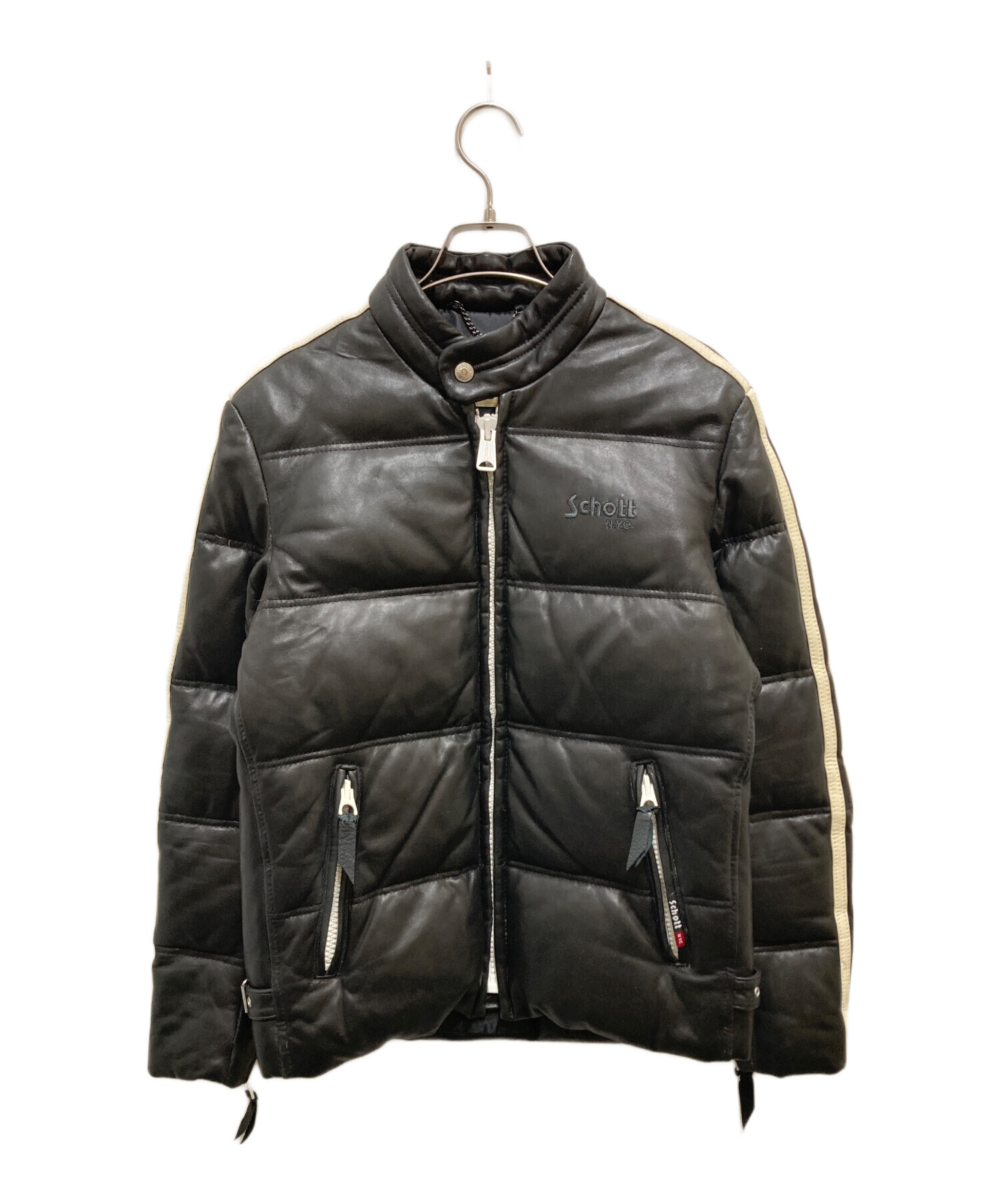 中古・古着通販】Schott (ショット) ラムレザーダウンジャケット