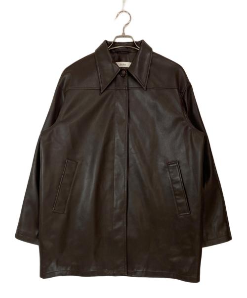 Ecoleather Over Jacket anuke ブラウン 38 anuke Ecoleather Over
