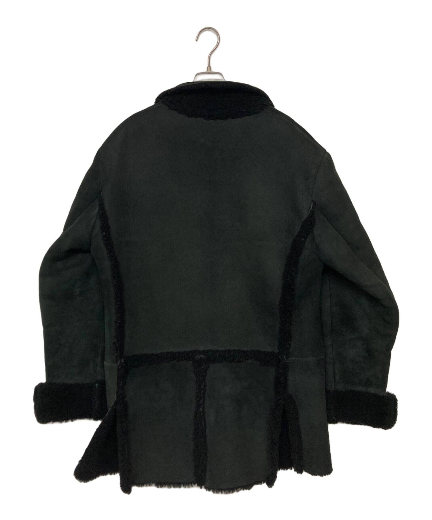 中古・古着通販】GUCCI (グッチ) ムートンコート ブラック サイズ:SIZE