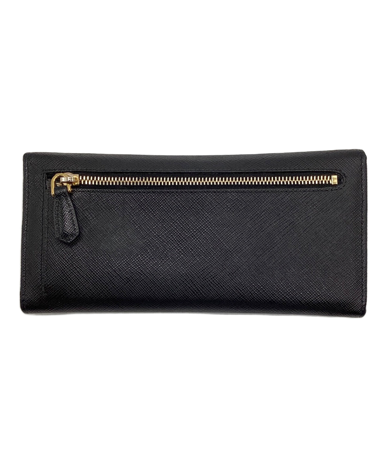 中古・古着通販】PRADA (プラダ) サフィアーノロボット長財布 ブラック