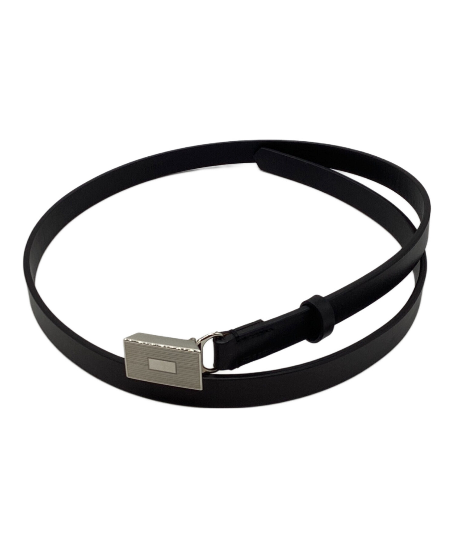 中古・古着通販】AURALEE (オーラリー) LEATHER SLIDE BELT ブラック