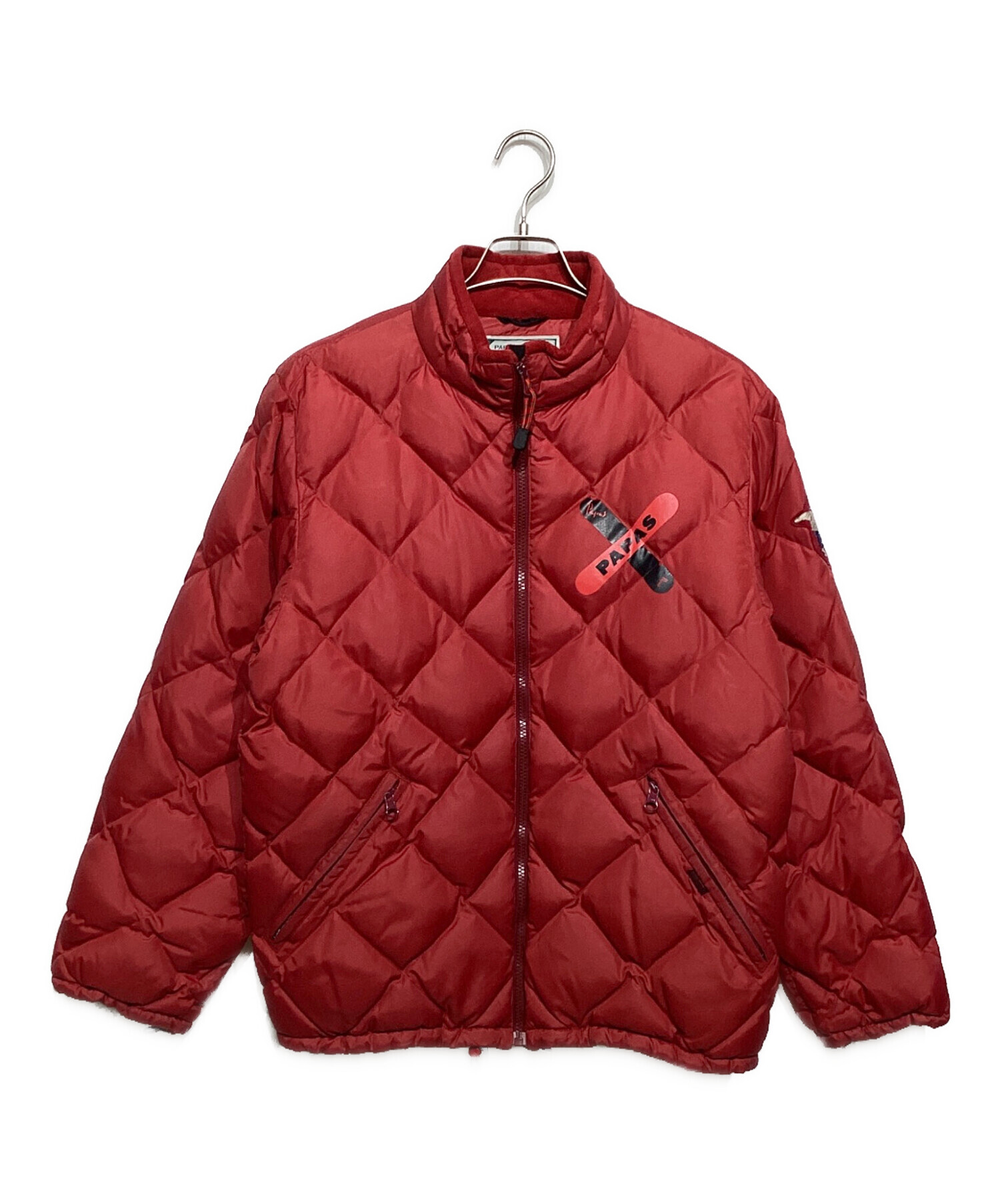 中古・古着通販】PAPAS (パパス) ダウンジャケット レッド サイズ:M
