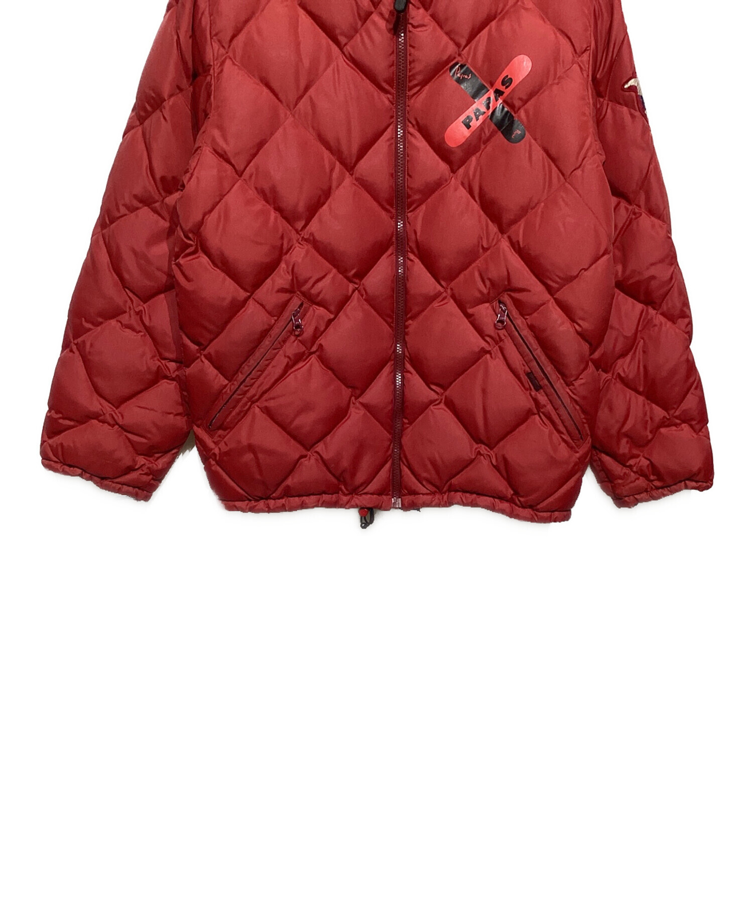中古・古着通販】PAPAS (パパス) ダウンジャケット レッド サイズ:M
