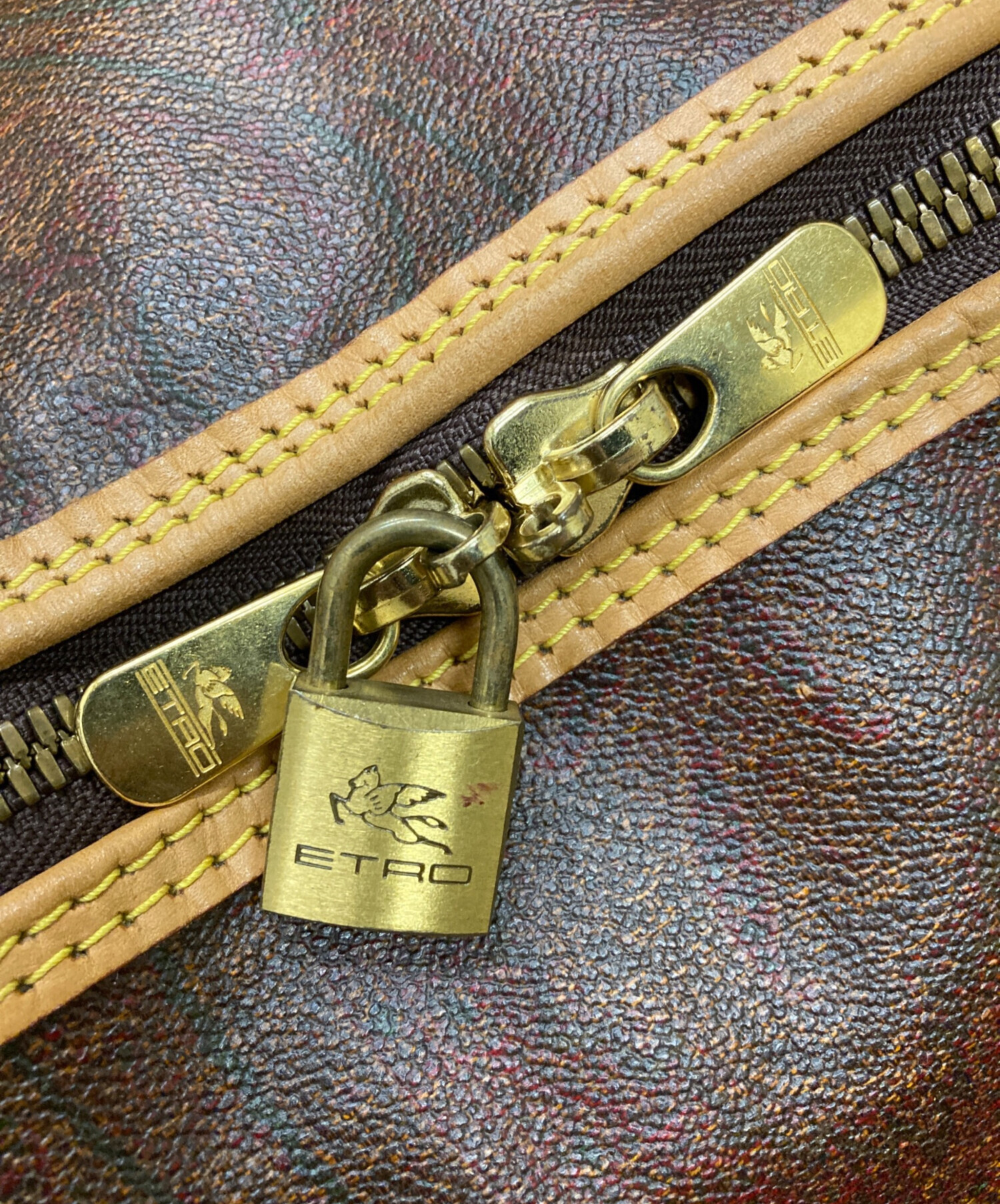 中古・古着通販】ETRO (エトロ) ボストンバッグ レッド｜ブランド