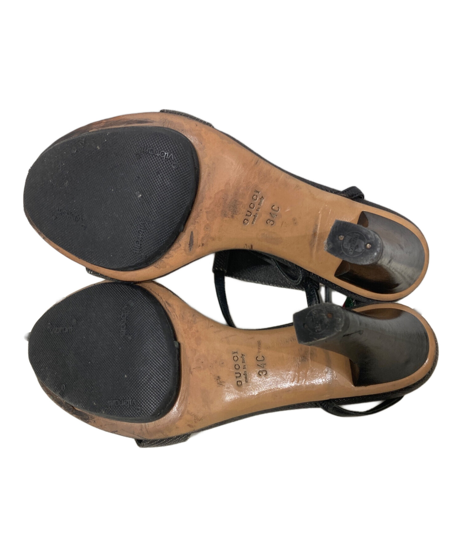 中古・古着通販】GUCCI (グッチ) シェリーラインヒールサンダル