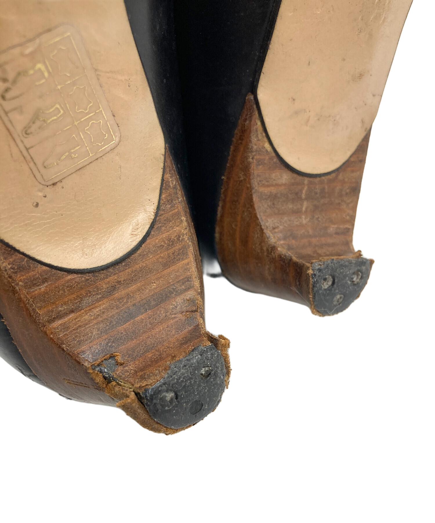 GUCCI♦︎⁄高級パンプス⁄スクエアトゥ⁄ハイヒール⁄レザー⁄グッチ⁄24.5