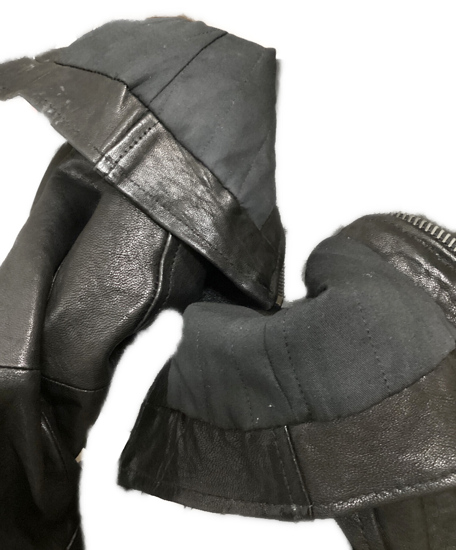 中古・古着通販】SHELLAC (シェラック) ファー付レザージャケット