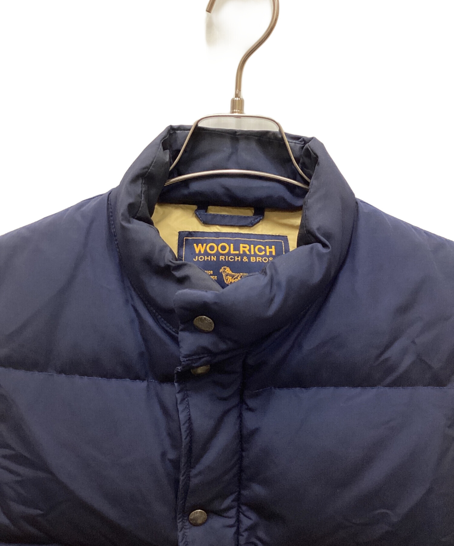 中古・古着通販】WOOLRICH (ウールリッチ) ダウンベスト ネイビー