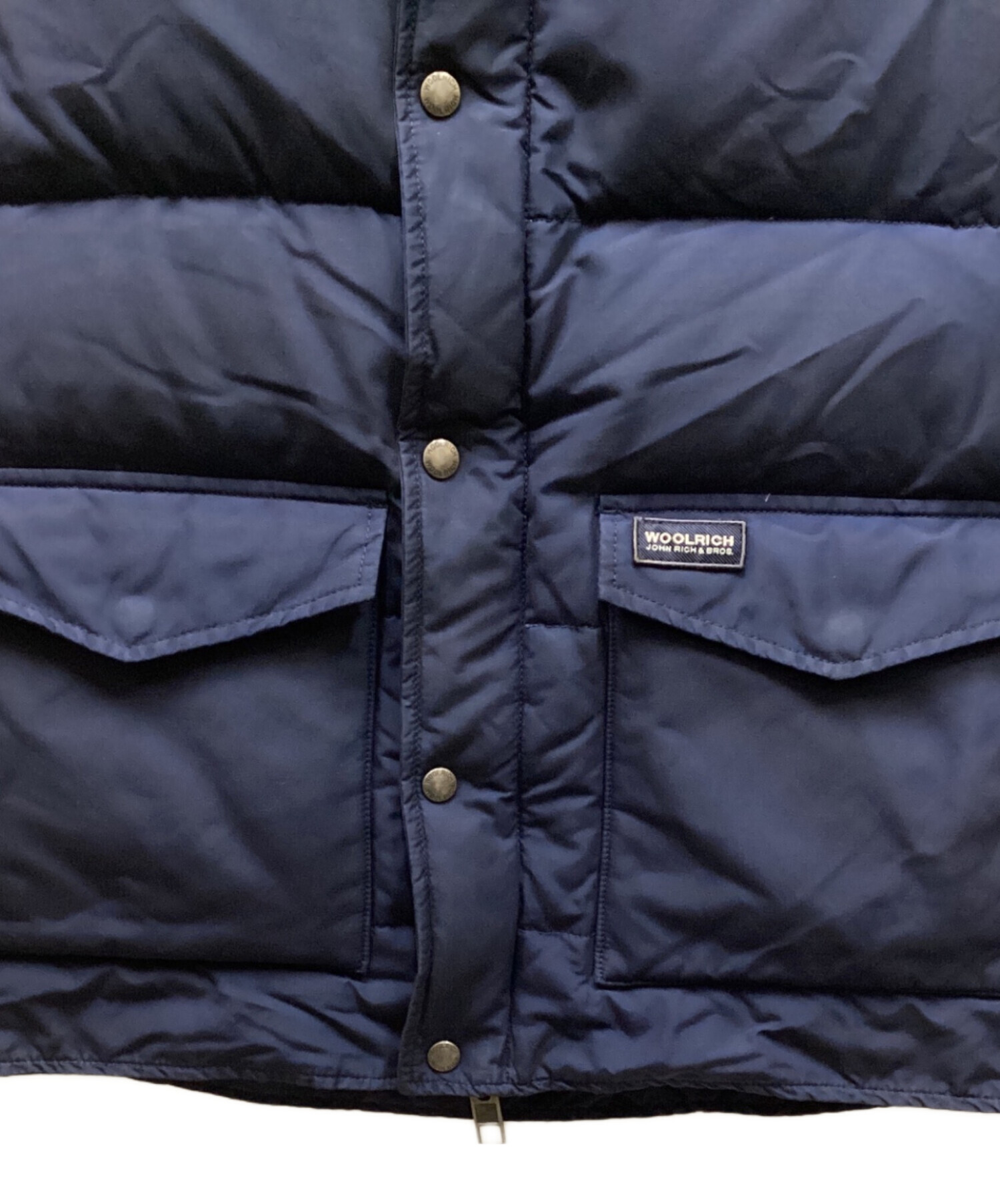 中古・古着通販】WOOLRICH (ウールリッチ) ダウンベスト ネイビー