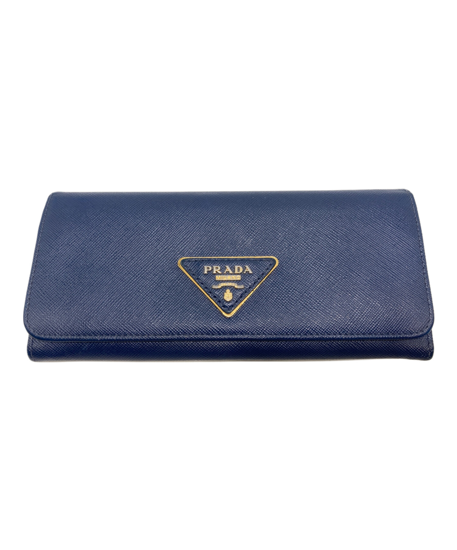 中古・古着通販】PRADA (プラダ) サフィアーノ長財布 ネイビー