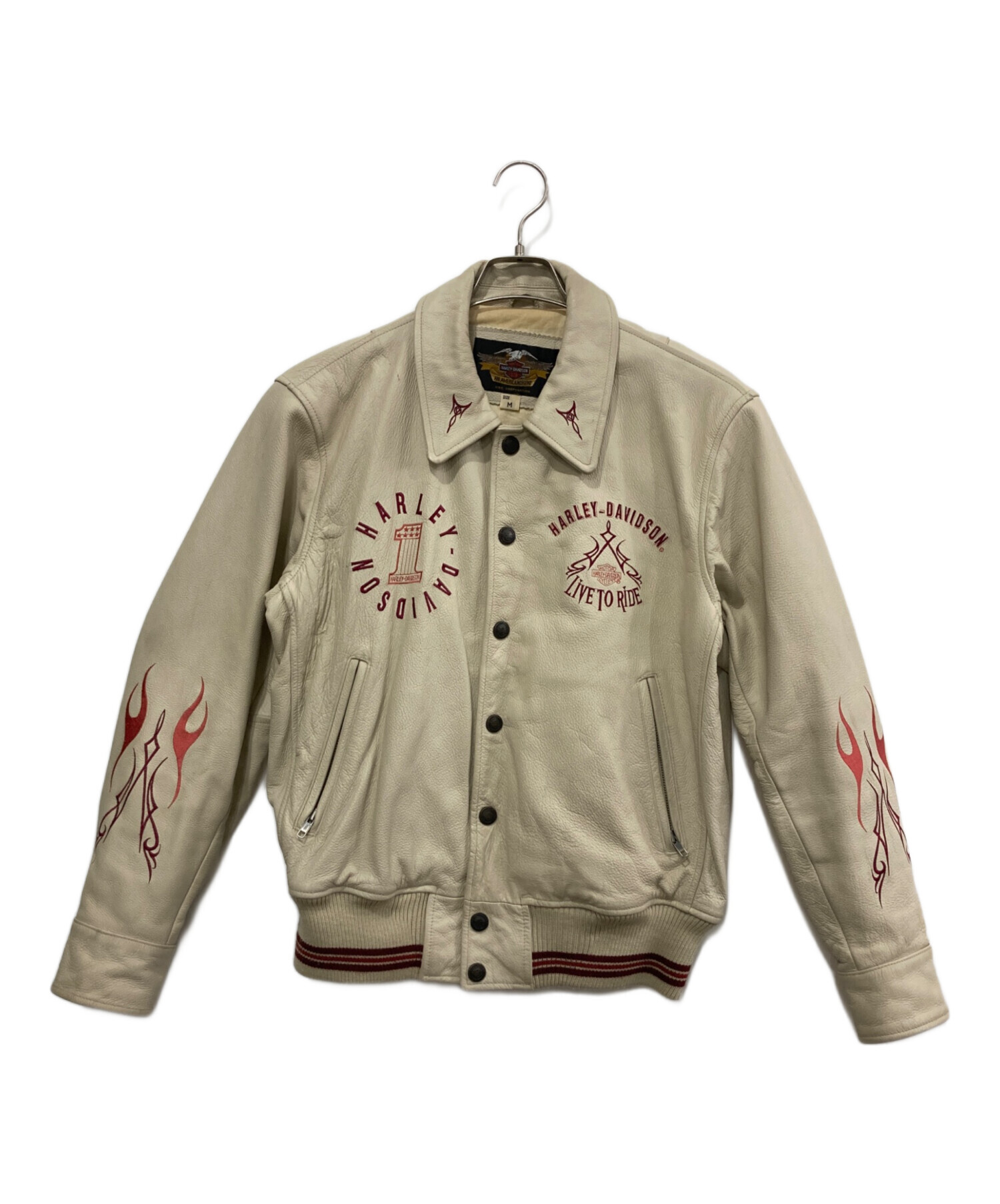 中古・古着通販】HARLEY-DAVIDSON (ハーレーダビッドソン) 刺繍レザー