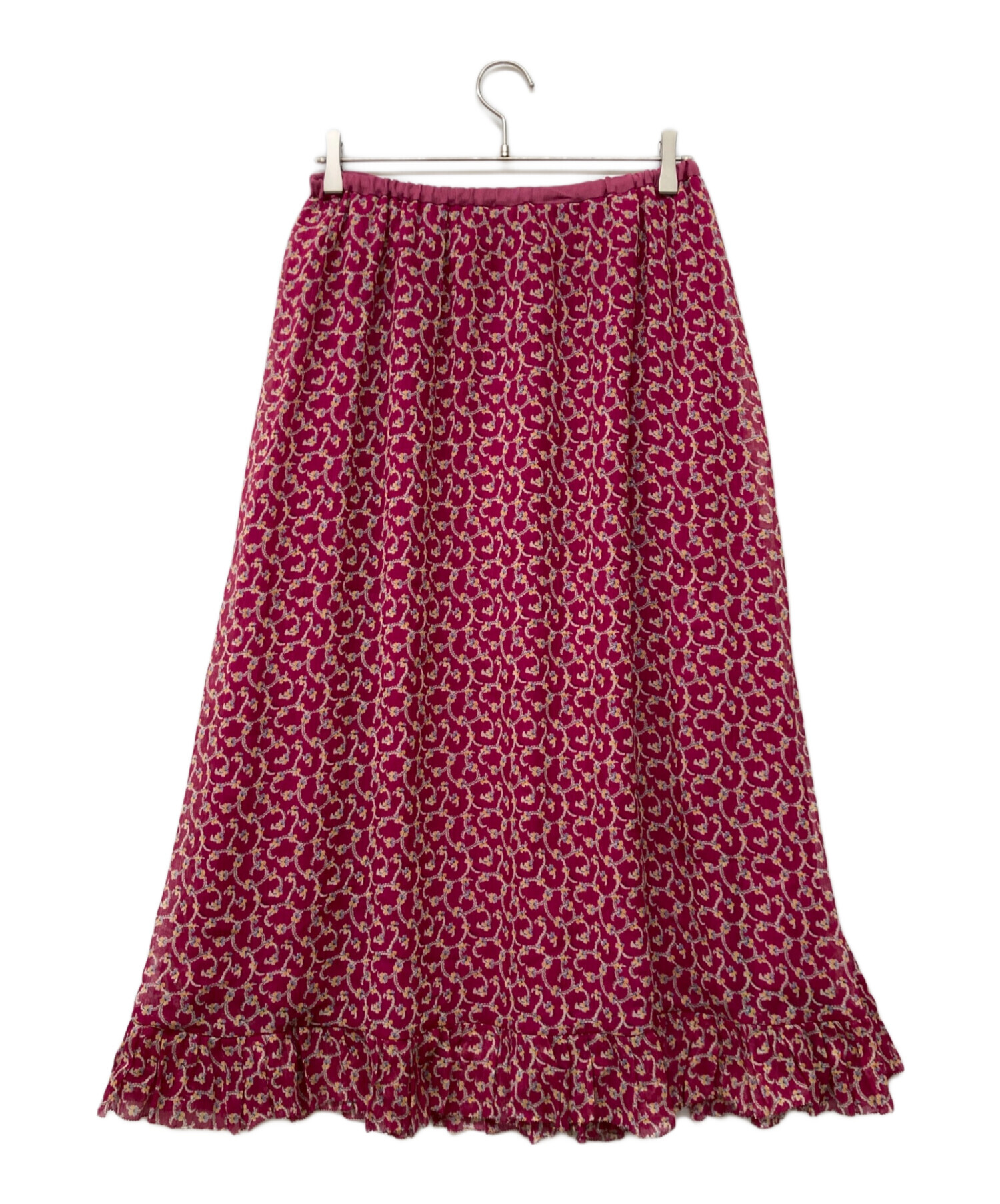 中古・古着通販】DRAWER (ドゥロワー) フラワープリントギャザー