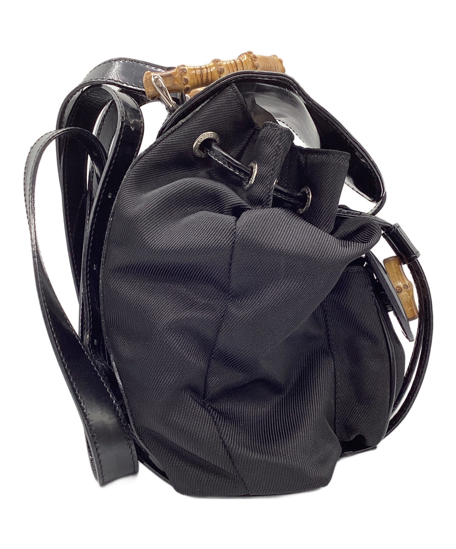 中古・古着通販】GUCCI (グッチ) バンブー ミニリュック ブラック
