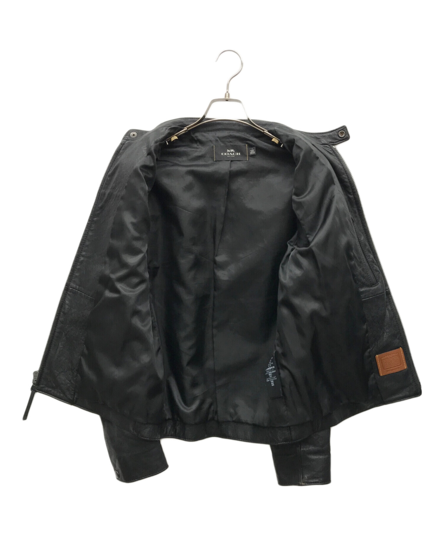 中古・古着通販】COACH (コーチ) シングルライダースジャケット