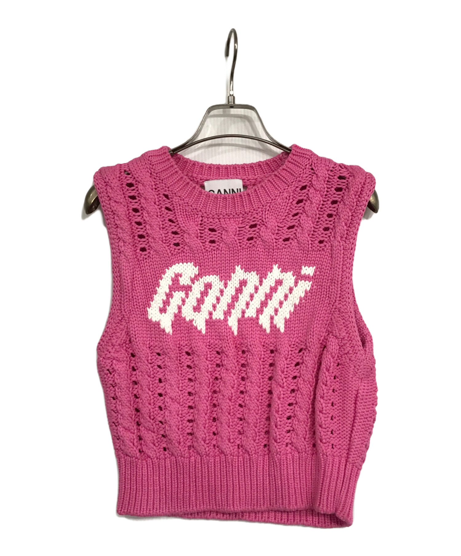 中古・古着通販】Ganni (ガニー) Viscose Rope Cropped Vest/ニット