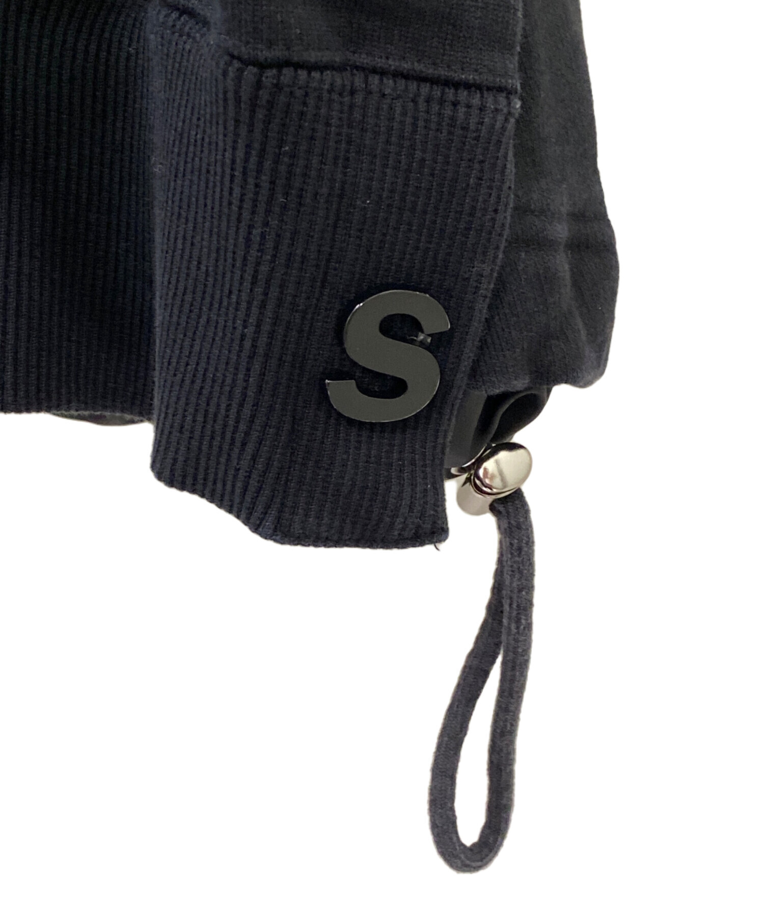 中古・古着通販】sacai (サカイ) S Sweat Jersey Hoodie ブラック