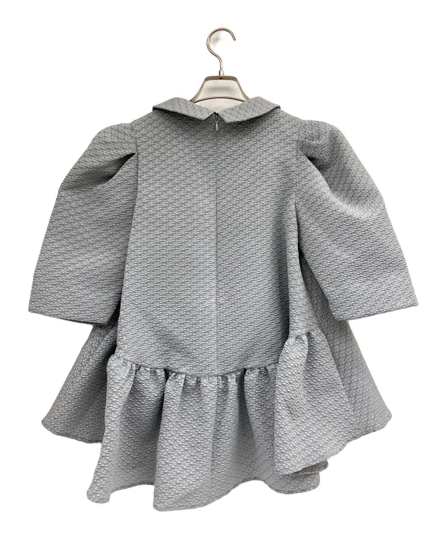 中古・古着通販】BLUELEA (ブルレア) ジャガードブラウス グレー