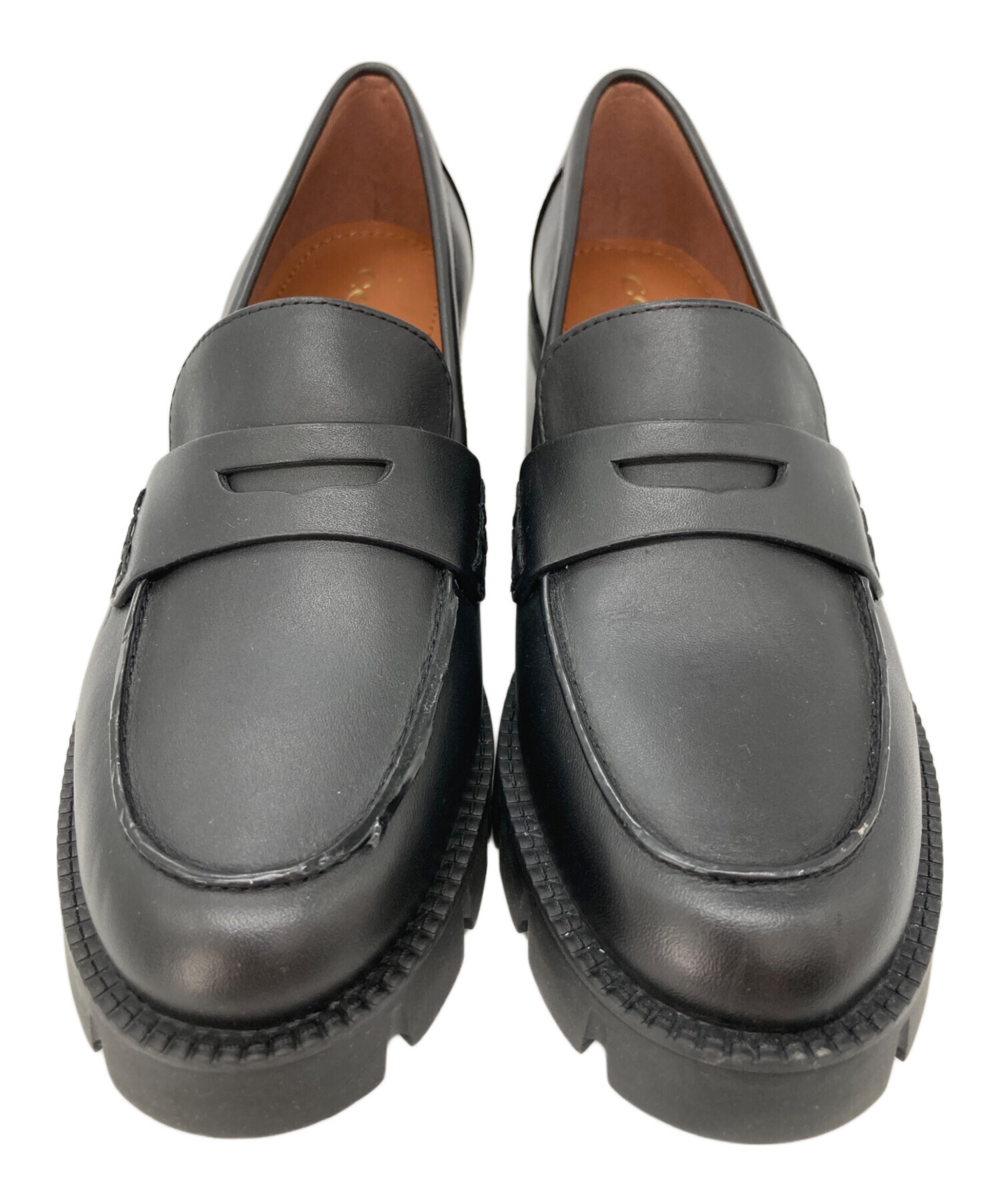 中古・古着通販】COACH (コーチ) コリーン ローファー ブラック サイズ