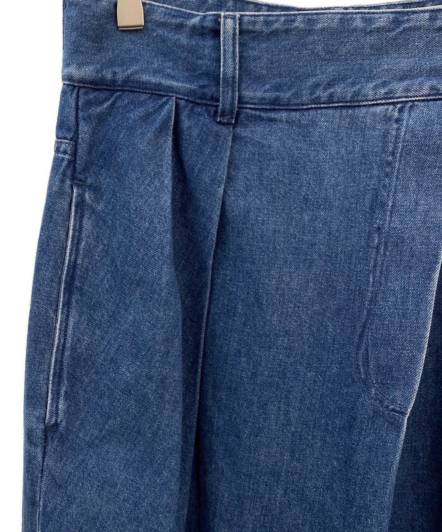 中古・古着通販】LOEWE (ロエベ) ラップデニムパンツ ブルー サイズ:36