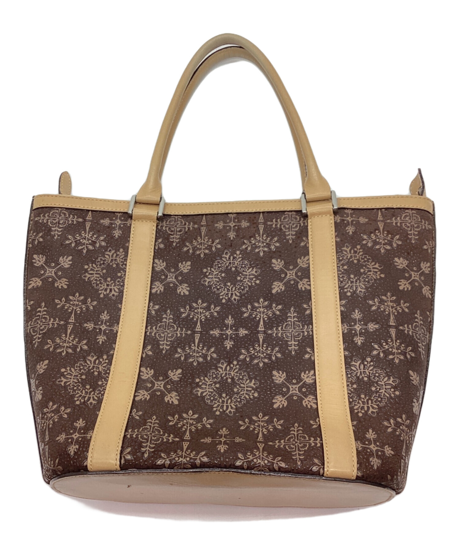 中古・古着通販】印傳屋 (インデンヤ) トートバッグ ブラウン