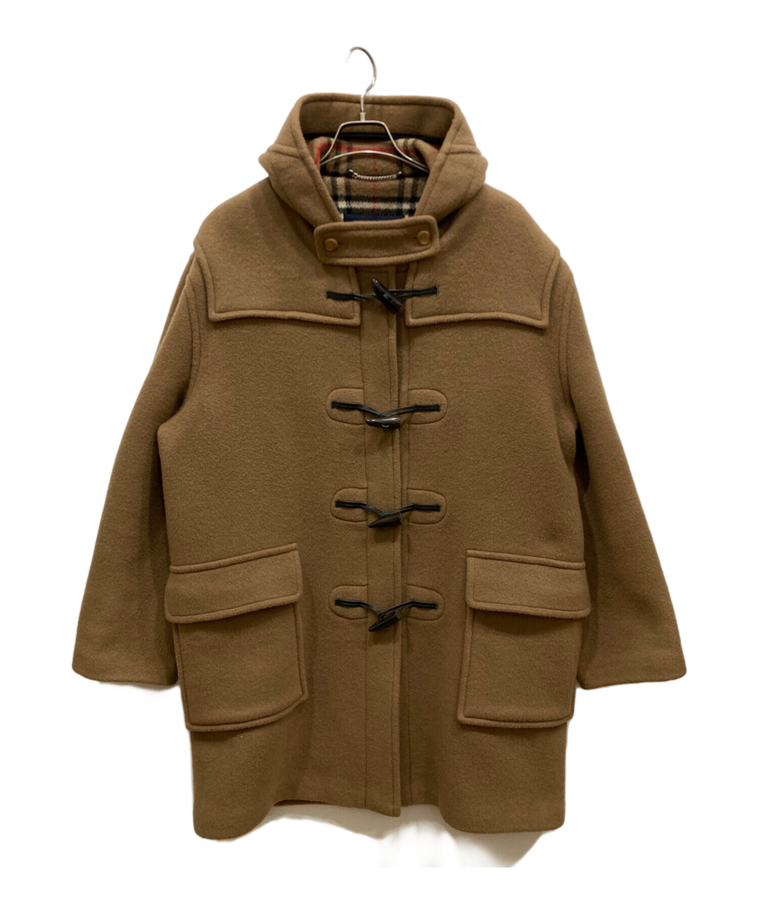 BURBERRY LONDON ダッフルコート 150A ノバチェック キャメル