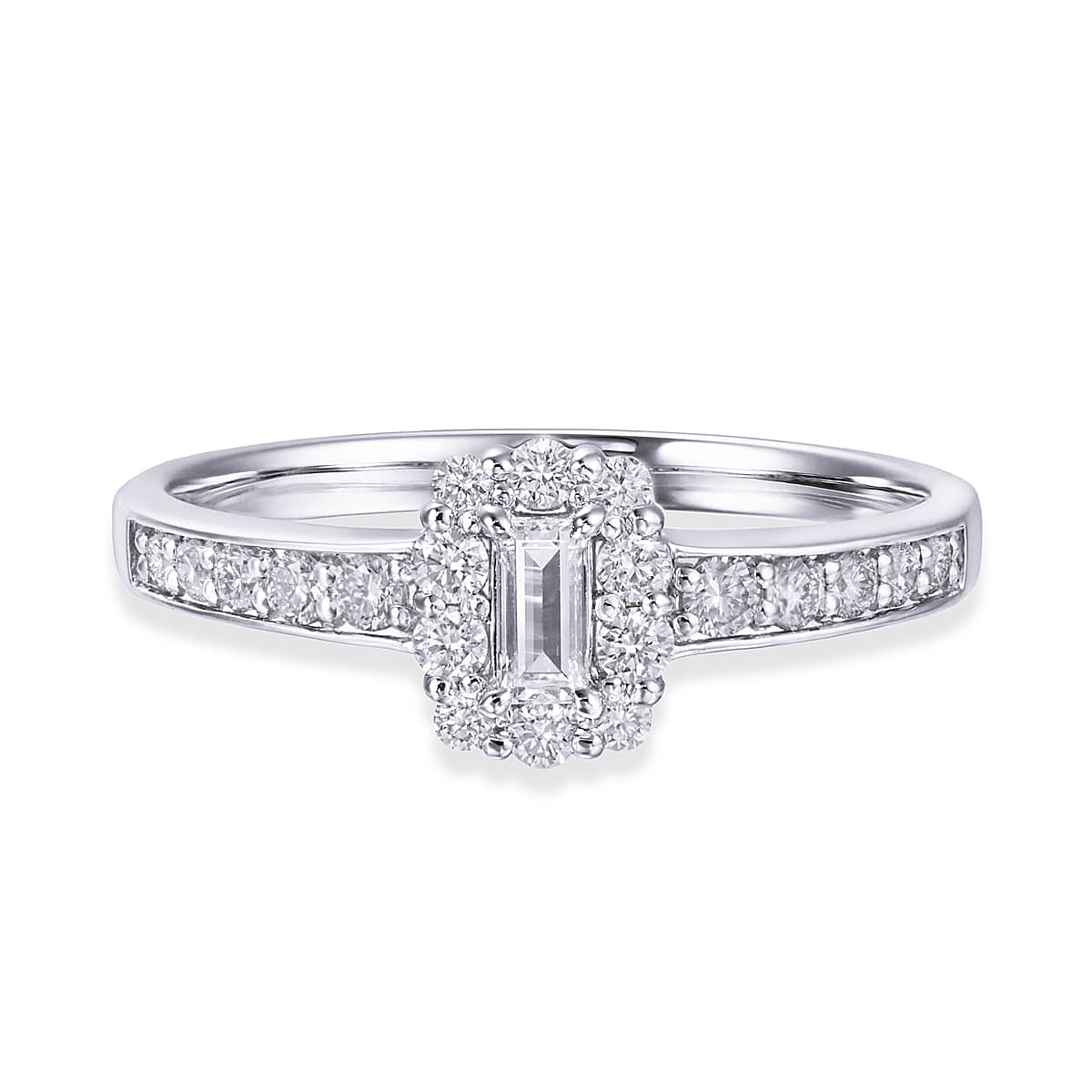 K18イエローゴールド鑑定書付ダイヤモンドリング（0.4カラット