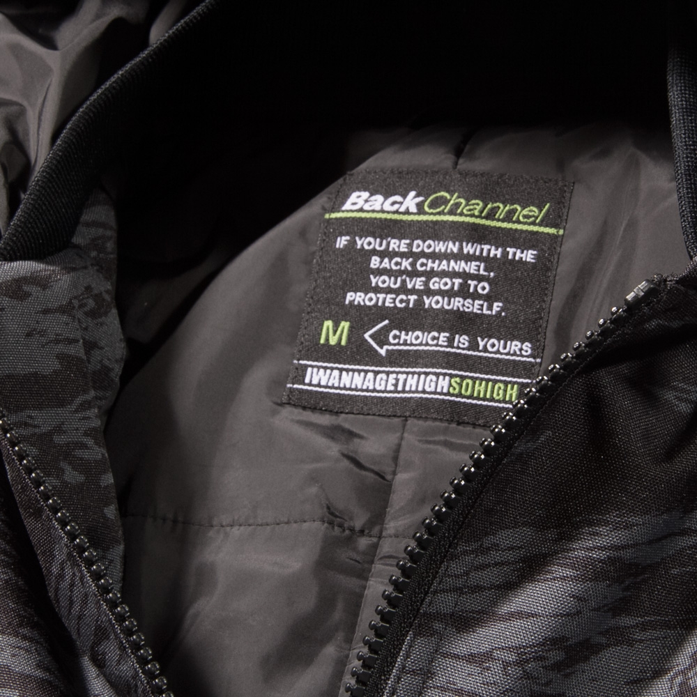 バックチャンネル ゴーストライオン カモ コーデュラ フーディッド