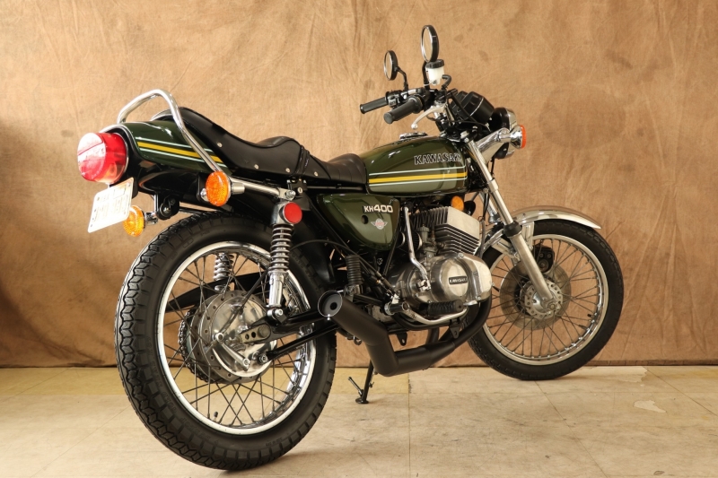 KH400(A3) '76 D.GREEN｜SOLD OUT｜旧車・絶版バイクならウエマツ