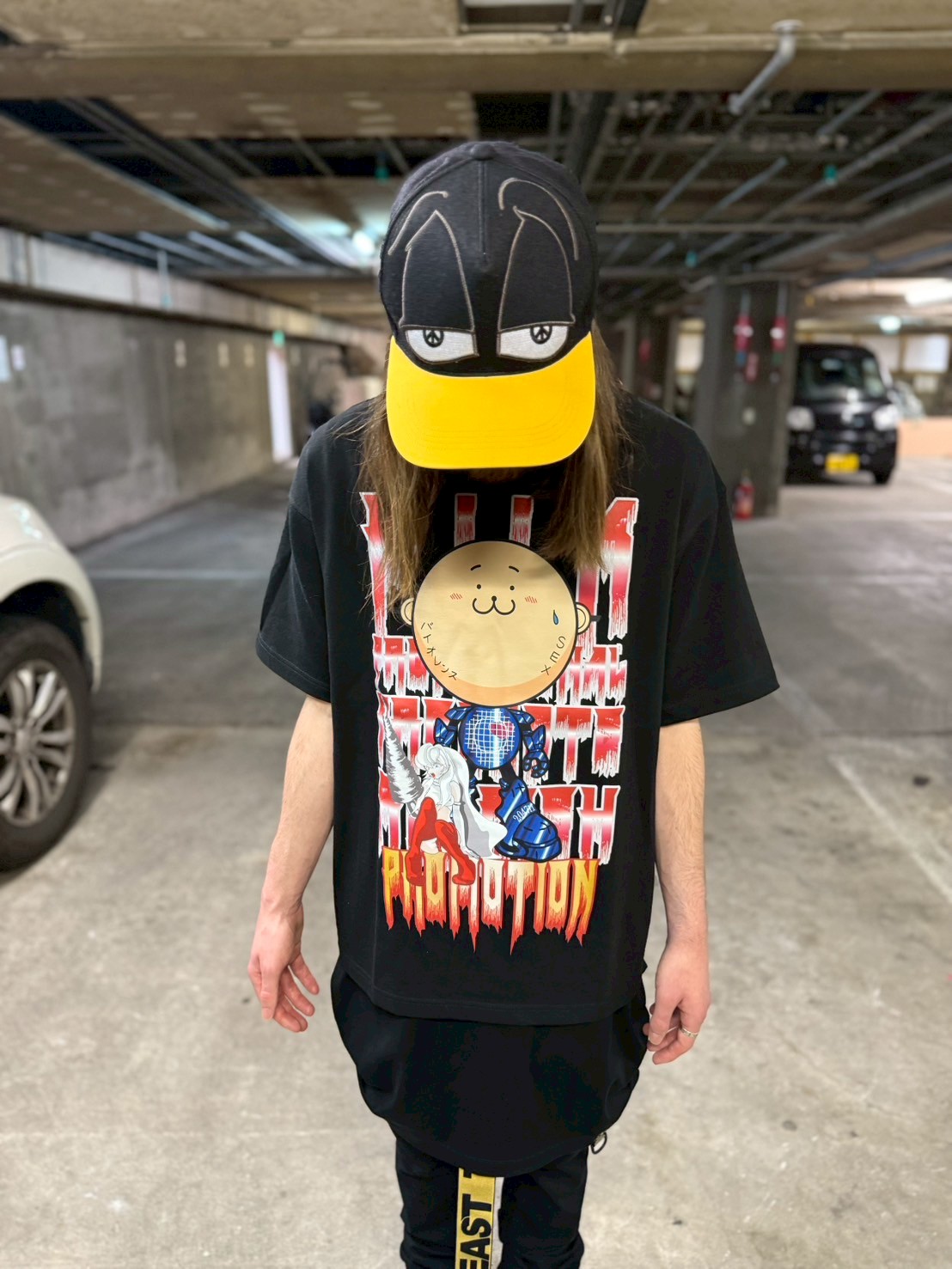 beauty:beast 20471120 COLLABORATION S/S TEE_3 BLACK - boys in the band