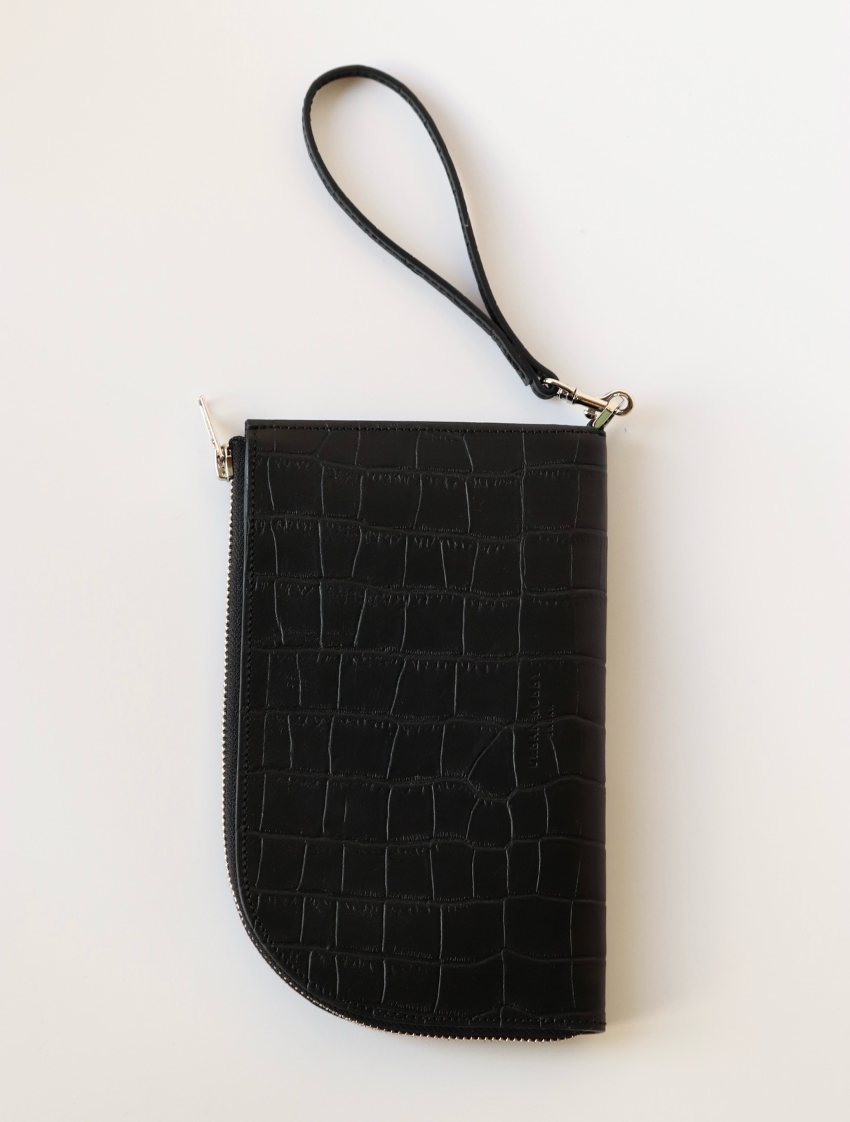 SUBWAY pouch/ BLACK(クロコ型押しレザー) - URBAN BOBBY