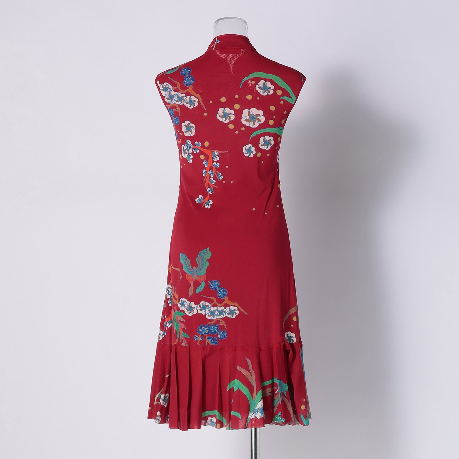 PLUM PRINT ON STRETCH NETTING ドレス｜VIVIENNE TAM（ヴィヴィアン