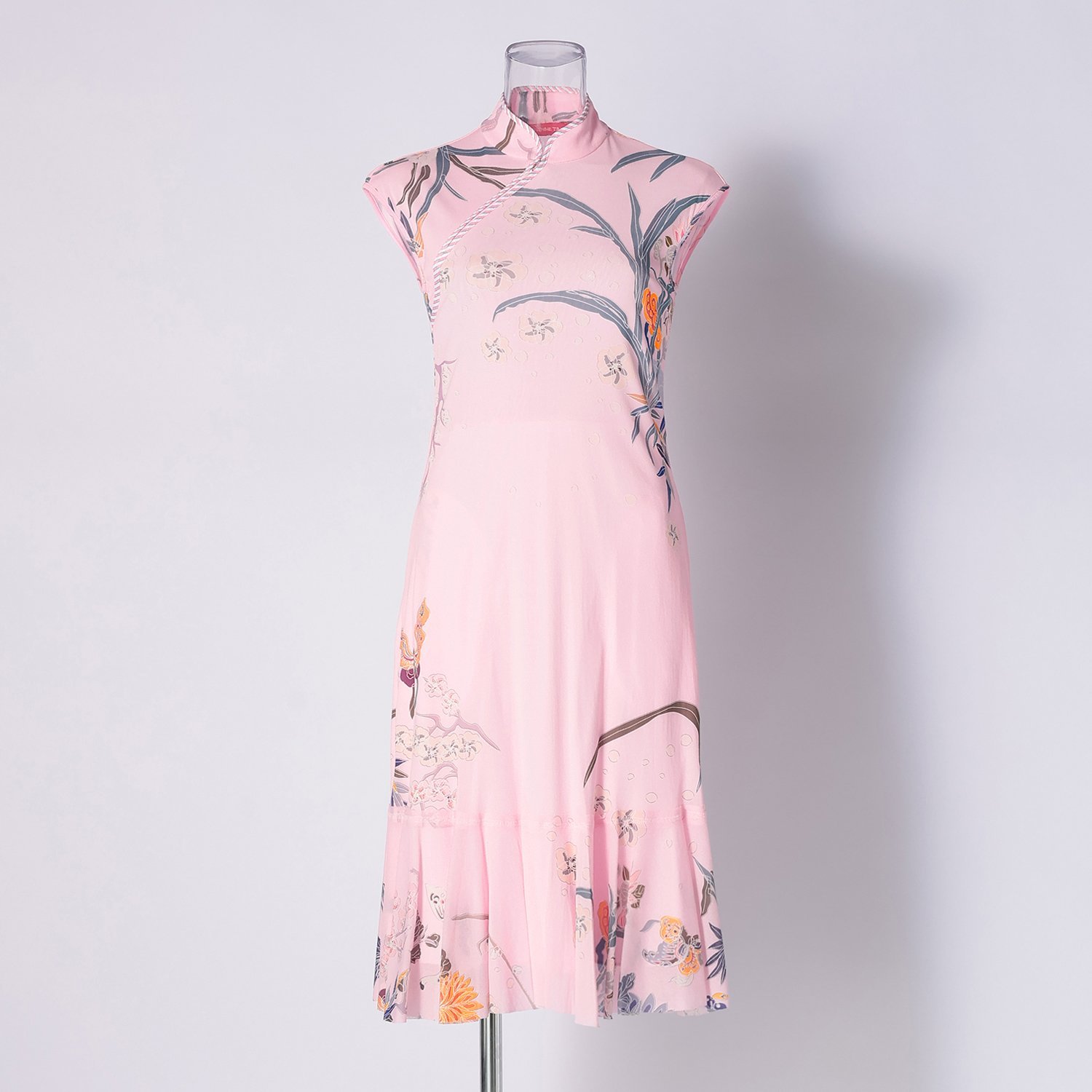 PLUM PRINT ON STRETCH NETTING ドレス｜VIVIENNE TAM（ヴィヴィアン