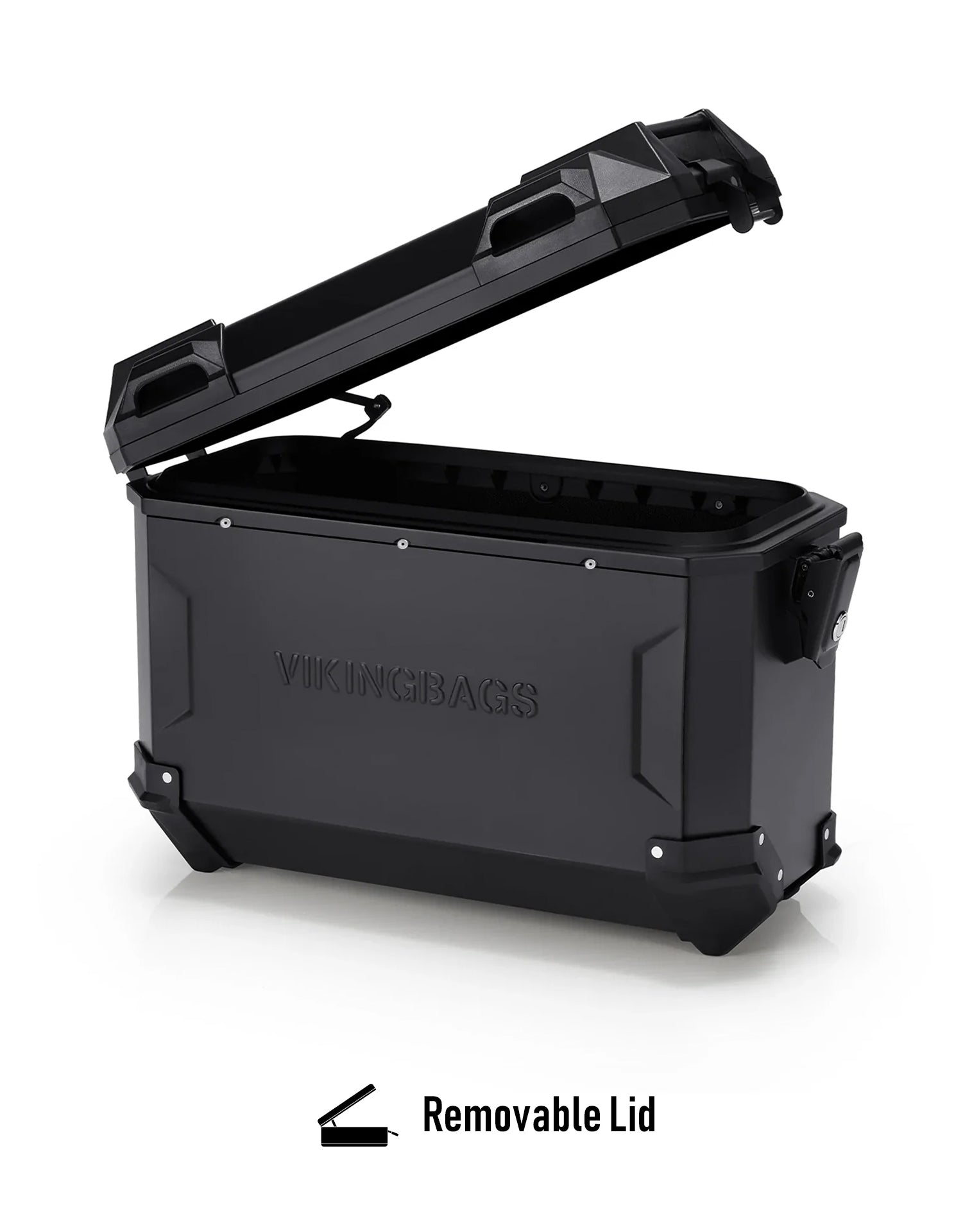 Viking Apex Extra Large Motorcycle Side Cases for Harley Pan