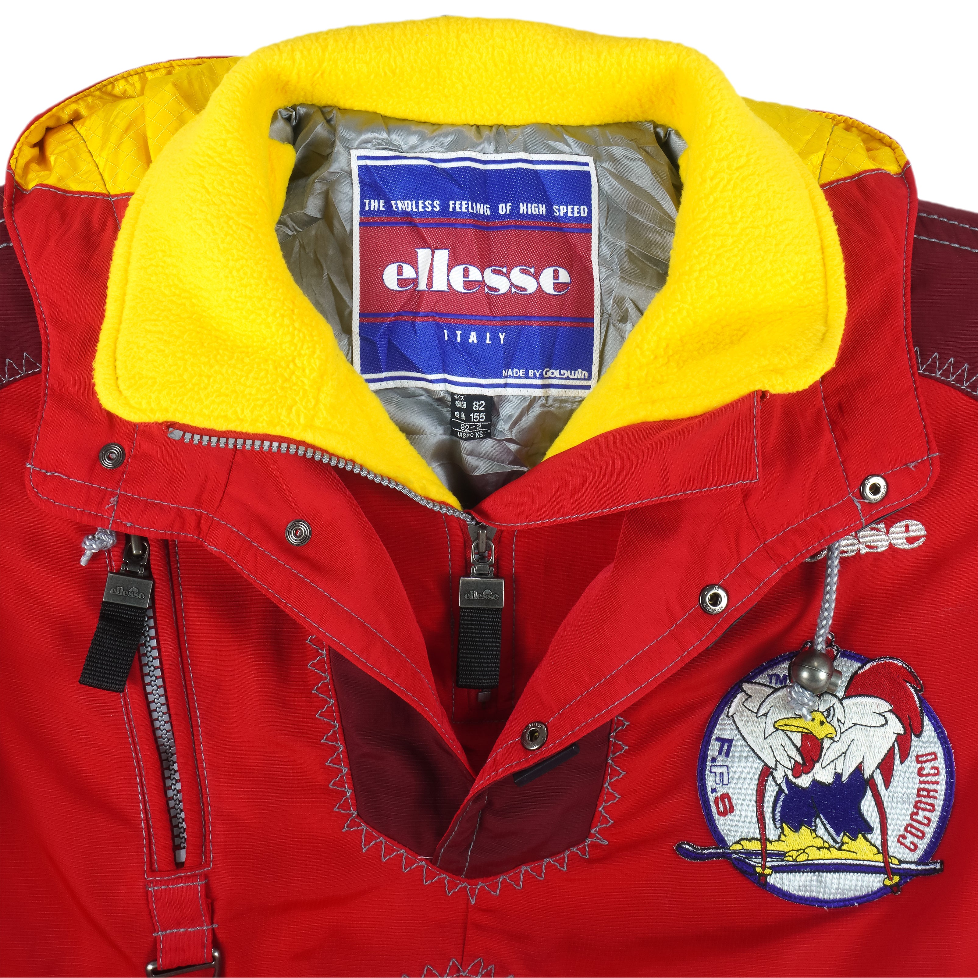 Vintage Ellesse - EFS France Cocorico Hooded Ski Jacket 1990s