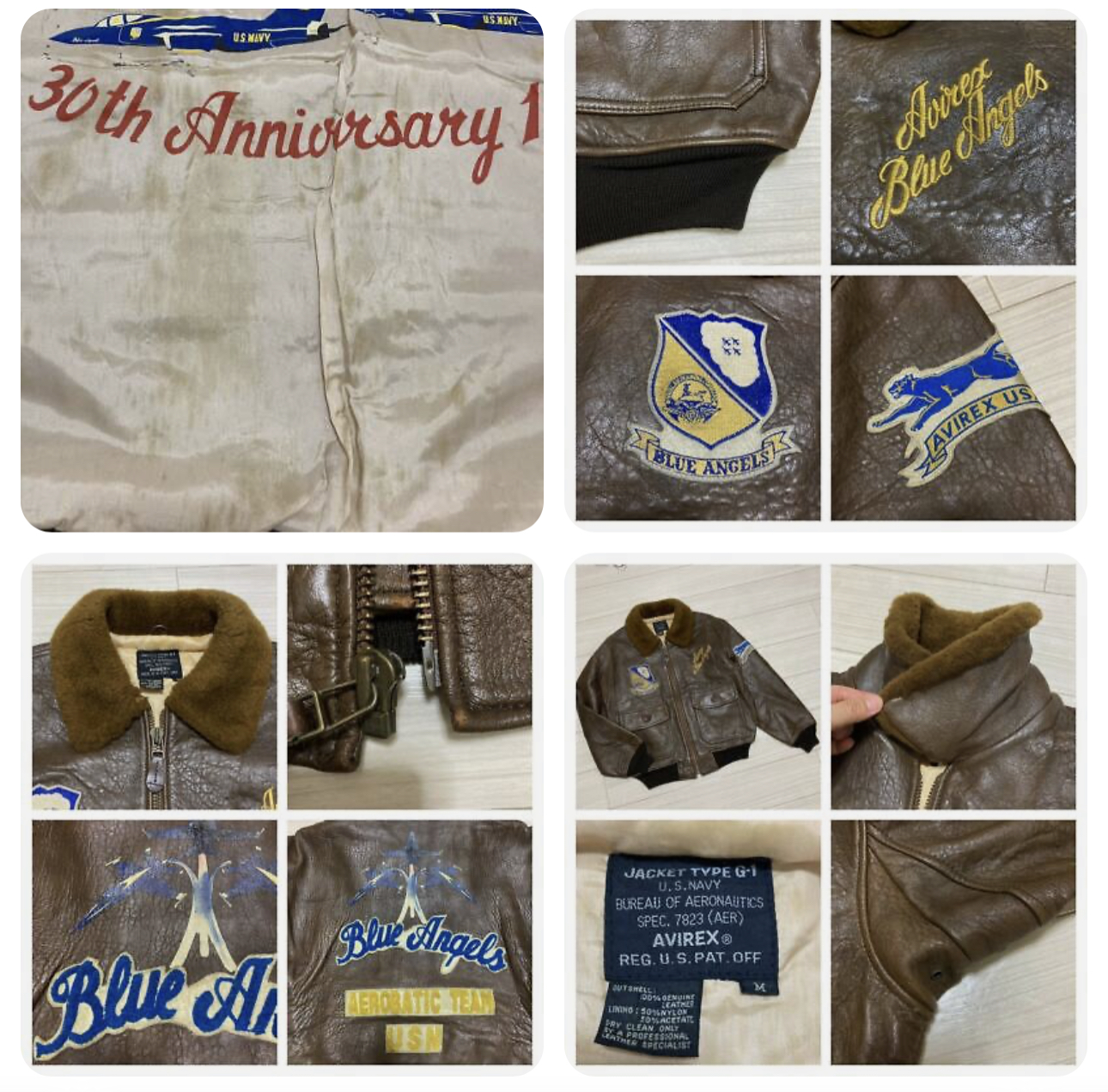 Avirex 30th Anniversary Blue Angels G-1 | Vintage Leather Jackets