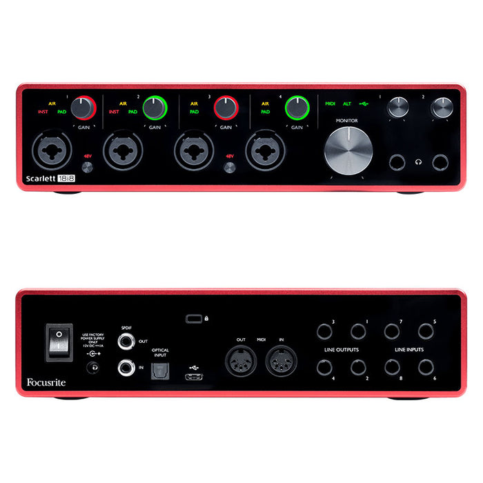 Focusrite Scarlett 2i2 USB Audio Interface | Vision Guitar