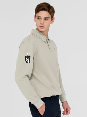 XGMLP01H3 襟付き ドローコード スウェットシャツ