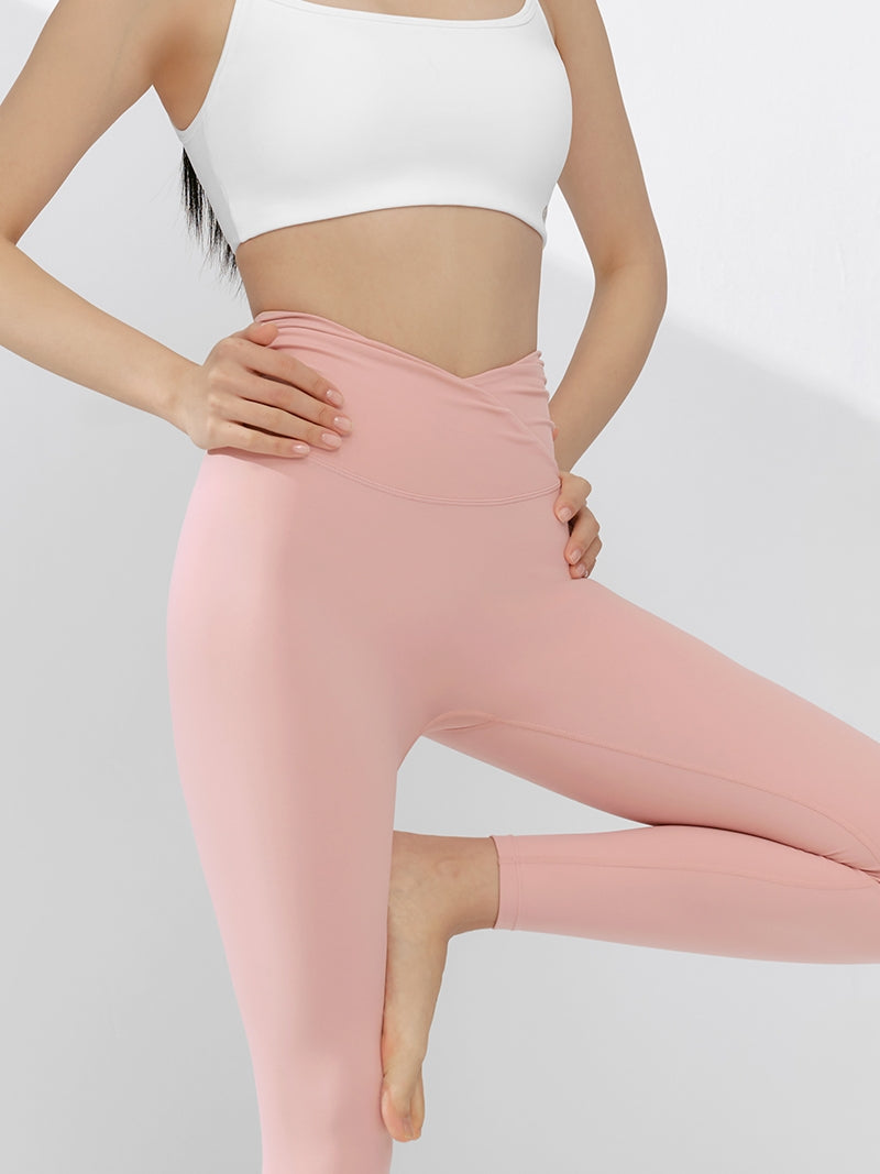 BLACK LABEL シグネチャー パワーライズ シャーリング入り レギンス