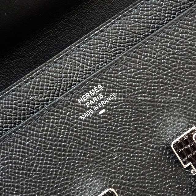 HERMES エルメス 長財布 コンスタンスロング ウォレット トゥーゴー 黒