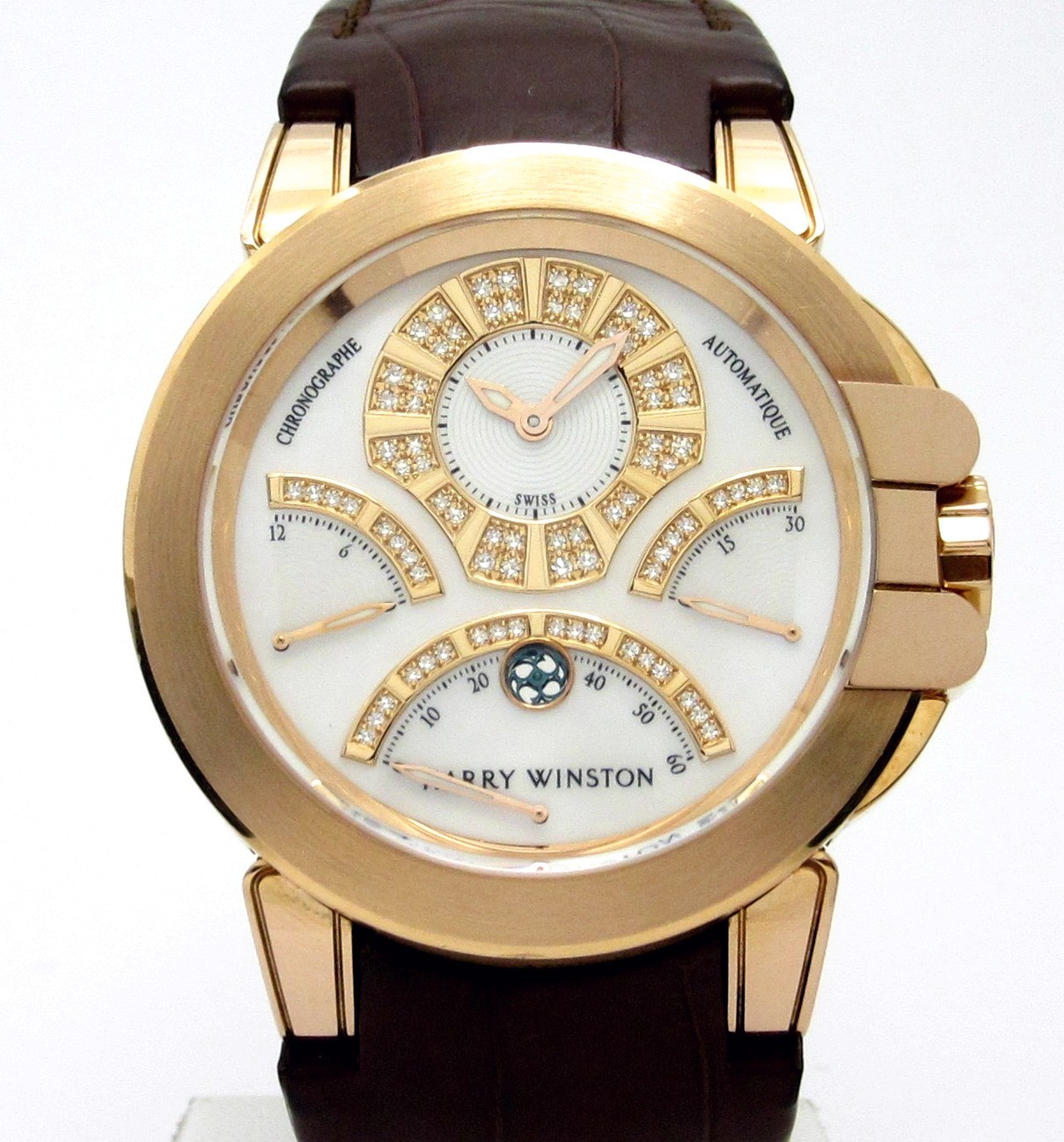 ハリーウィンストン HARRY WINSTON ”オーシャン クロノグラフ K18PG