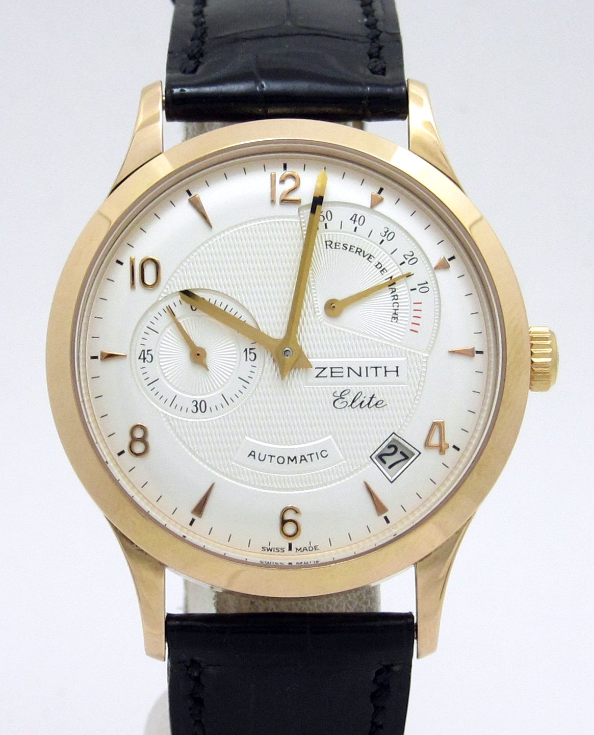 ゼニス ZENITH ”K18PG無垢 クラスエリート リザーブドマルシェ 18.1125