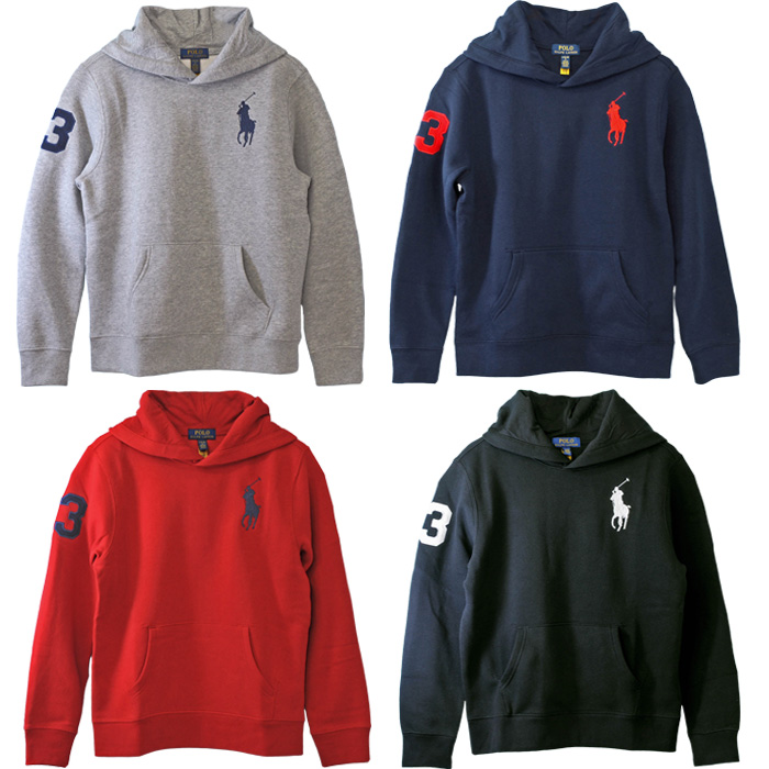 ポロ ラルフローレン ボーイズ ビックポニー 裏起毛 パーカー トレ-ナ