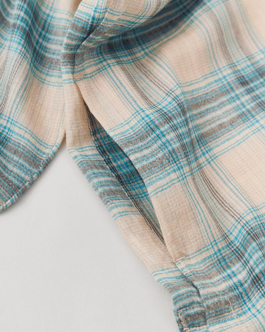 NICENESS MULTI-COLOR OMBRE OPEN COLLAR JACKET SHIRT “THOM” | 大阪