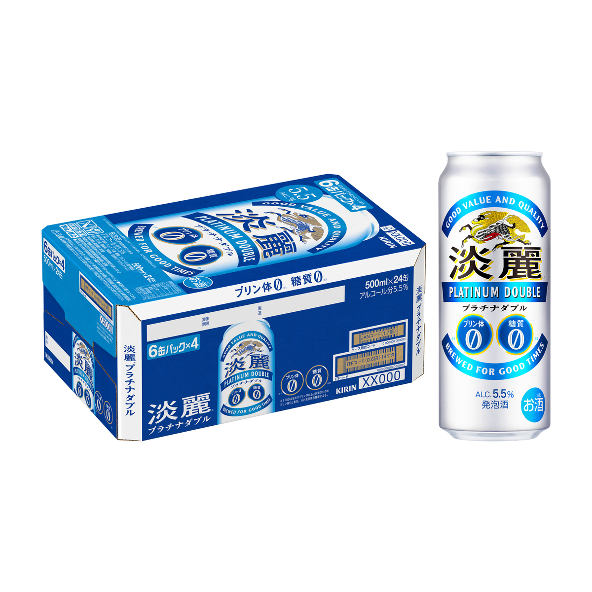 キリン 淡麗プラチナダブル 500ml缶【ケース24本】【発泡酒】 | かぜと