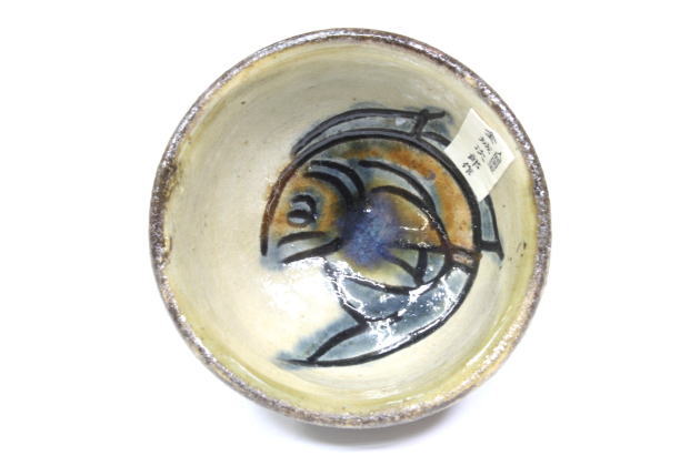 柳瀬美術店 / 金城次郎「ぐい呑-2」共箱[KINJYO Jiro]Sake cup