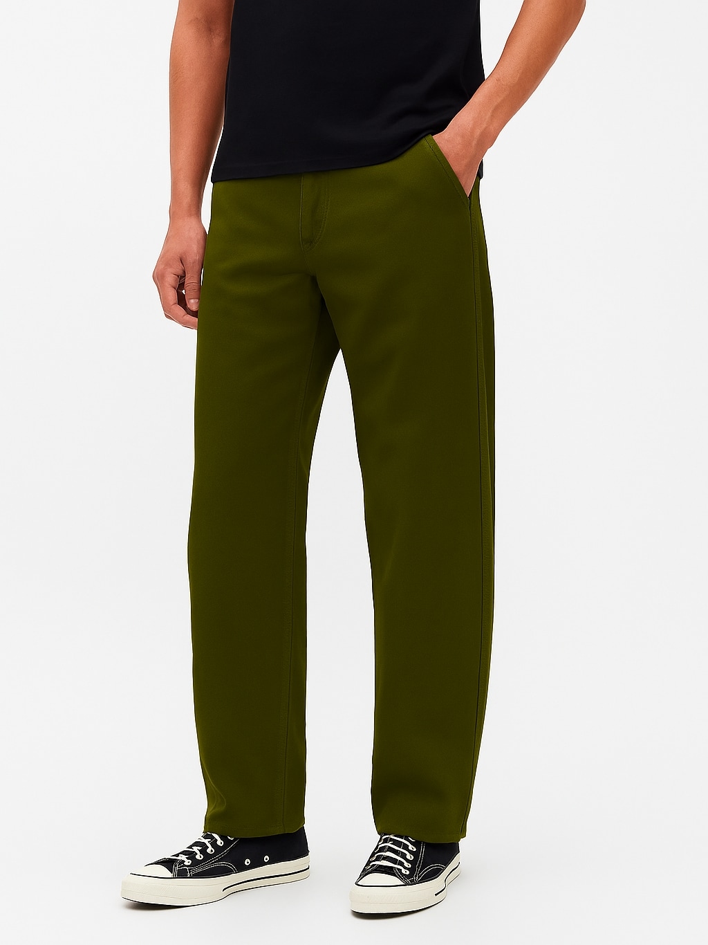 Gap公式オンラインストア | キャンバス バレル カーキパンツ