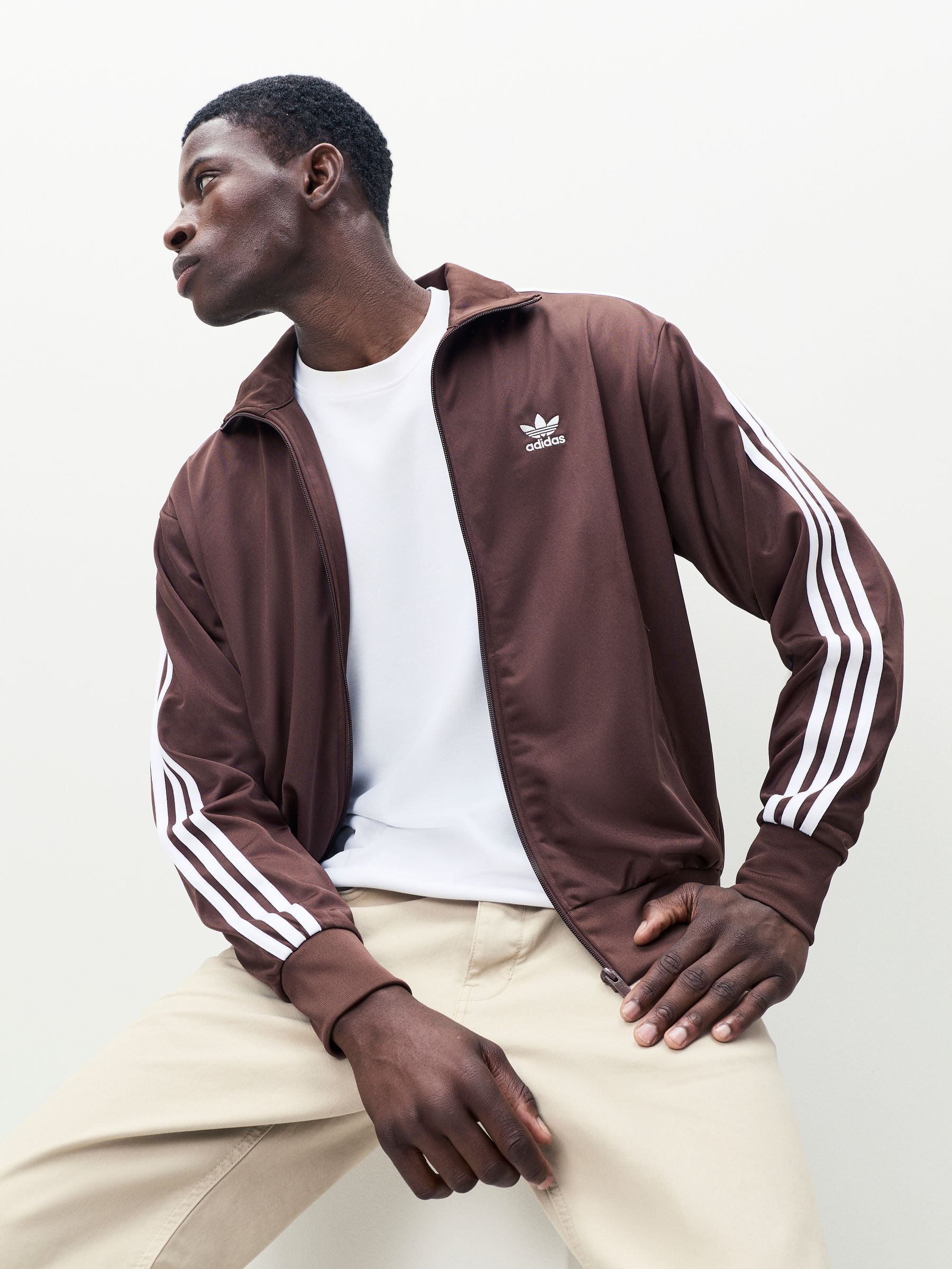 Buy Adidas Originals Brown Adicolor Classics Firebird Track Top