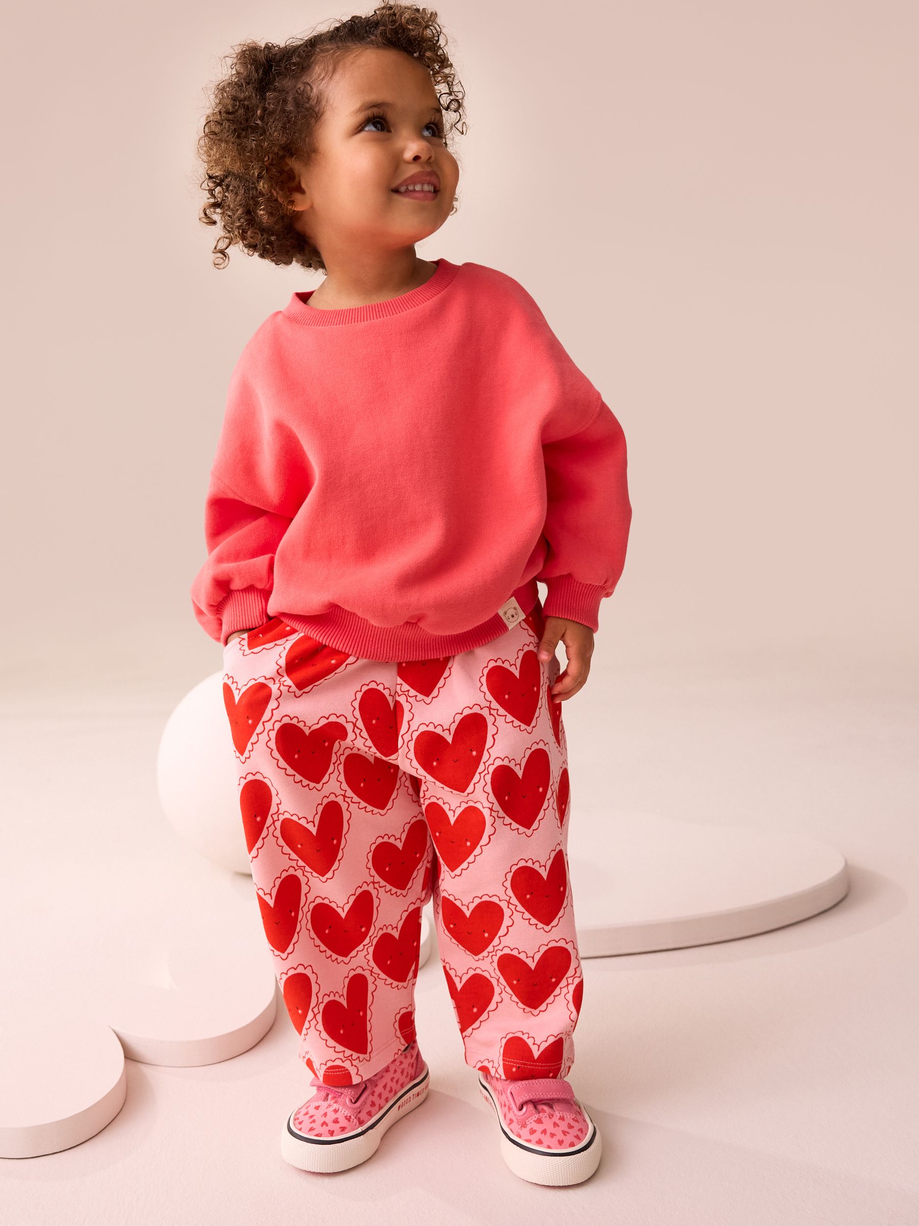Buy Red Heart Textured Barrel Leg Trousers (3mths-7yrs) from Next USA